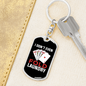 I Don't Even Fold Laundry Gambler Keychain Stainless Steel or 18k Gold Dog Tag Keyring-Express Your Love Gifts