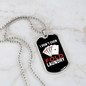 I Don't Even Fold Laundry Gambler Necklace Stainless Steel or 18k Gold Dog Tag 24-Express Your Love Gifts