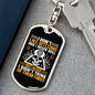 I Don't Like Bitcoins Crypto Keychain Stainless Steel or 18k Gold Dog Tag Keyring-Express Your Love Gifts