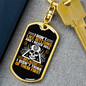 I Don't Like Bitcoins Crypto Keychain Stainless Steel or 18k Gold Dog Tag Keyring-Express Your Love Gifts