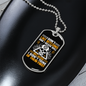 I Don't Like Bitcoins Crypto Necklace Stainless Steel or 18k Gold Dog Tag 24" Chain-Express Your Love Gifts