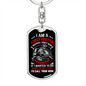 I Don'T Mind Easy Keychain Stainless Steel or 18k Gold Dog Tag Keyring-Express Your Love Gifts