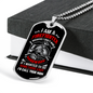 I Don'T Mind Easy Necklace Stainless Steel or 18k Gold Dog Tag 24" Chain-Express Your Love Gifts