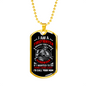I Don'T Mind Easy Necklace Stainless Steel or 18k Gold Dog Tag 24" Chain-Express Your Love Gifts