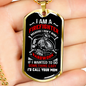 I Don'T Mind Easy Necklace Stainless Steel or 18k Gold Dog Tag 24" Chain-Express Your Love Gifts