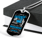 I Don'T Mind Hardwork Trucker Dog Tag Stainless Steel or 18k Gold 24" Chain-Express Your Love Gifts
