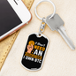 I Don't Need Education Crypto Keychain Stainless Steel or 18k Gold Dog Tag Keyring-Express Your Love Gifts