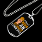 I Don't Need Education Crypto Necklace Stainless Steel or 18k Gold Dog Tag 24" Chain-Express Your Love Gifts