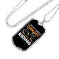 I Don'T Need Theraphy Biker Necklace Stainless Steel or 18k Gold Dog Tag 24"-Express Your Love Gifts