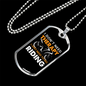 I Don'T Need Theraphy Biker Necklace Stainless Steel or 18k Gold Dog Tag 24"-Express Your Love Gifts