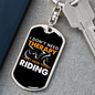 I Don'T Need Theraphy Keychain Stainless Steel or 18k Gold Dog Tag Keyring-Express Your Love Gifts
