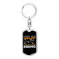 I Don'T Need Theraphy Keychain Stainless Steel or 18k Gold Dog Tag Keyring-Express Your Love Gifts