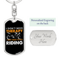 I Don'T Need Theraphy Keychain Stainless Steel or 18k Gold Dog Tag Keyring-Express Your Love Gifts