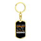 I Don'T Need Theraphy Keychain Stainless Steel or 18k Gold Dog Tag Keyring-Express Your Love Gifts