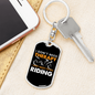 I Don'T Need Theraphy Keychain Stainless Steel or 18k Gold Dog Tag Keyring-Express Your Love Gifts