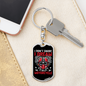 I Don'T Snore Biker Keychain Stainless Steel or 18k Gold Dog Tag Keyring-Express Your Love Gifts
