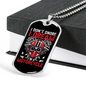I Don'T Snore Biker Necklace Stainless Steel or 18k Gold Dog Tag 24"-Express Your Love Gifts