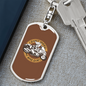 I Don'T Speed My Bike Does Biker Keychain Stainless Steel or 18k Gold Dog Tag Keyring-Express Your Love Gifts