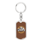 I Don'T Speed My Bike Does Biker Keychain Stainless Steel or 18k Gold Dog Tag Keyring-Express Your Love Gifts