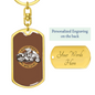 I Don'T Speed My Bike Does Biker Keychain Stainless Steel or 18k Gold Dog Tag Keyring-Express Your Love Gifts