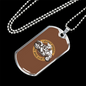 I Don'T Speed My Bike Does Biker Necklace Stainless Steel or 18k Gold Dog Tag 24"-Express Your Love Gifts