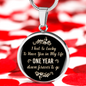 I Feel So Lucky To Have You In My Life Necklace Circle Pendant Stainless Steel or 18k Gold 18-22-Express Your Love Gifts