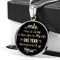 I Feel So Lucky To Have You In My Life Necklace Circle Pendant Stainless Steel or 18k Gold 18-22-Express Your Love Gifts