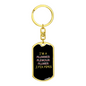 I Fix Pipes Swivel Plumber Keychain Dog Tag Stainless Steel or 18k Gold-Express Your Love Gifts
