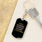 I Fix Pipes Swivel Plumber Keychain Dog Tag Stainless Steel or 18k Gold-Express Your Love Gifts