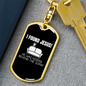 I Found Jesus Christian Keychain Stainless Steel or 18k Gold Dog Tag Keyring-Express Your Love Gifts