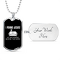 I Found Jesus Necklace Stainless Steel or 18k Gold Dog Tag 24" Chain-Express Your Love Gifts