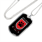 I Found Your Paw Necklace Stainless Steel or 18k Gold Dog Tag 24" Chain-Express Your Love Gifts