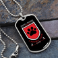 I Found Your Paw Necklace Stainless Steel or 18k Gold Dog Tag 24" Chain-Express Your Love Gifts