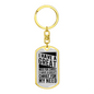 I Have A Great Christ Keychain Stainless Steel or 18k Gold Dog Tag Keyring-Express Your Love Gifts