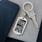 I Have A Great Christ Keychain Stainless Steel or 18k Gold Dog Tag Keyring-Express Your Love Gifts