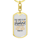 I Have All I Need Christian Keychain Stainless Steel or 18k Gold Dog Tag Keyring-Express Your Love Gifts