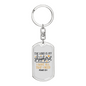 I Have All I Need Christian Keychain Stainless Steel or 18k Gold Dog Tag Keyring-Express Your Love Gifts