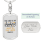 I Have All I Need Christian Keychain Stainless Steel or 18k Gold Dog Tag Keyring-Express Your Love Gifts