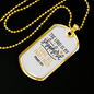I Have All I Need Psalm 23:1 Necklace Stainless Steel or 18k Gold Dog Tag 24" Chain-Express Your Love Gifts