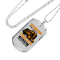 I Have Crazy Trucker Dog Tag Stainless Steel or 18k Gold 24" Chain-Express Your Love Gifts