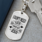 I Have Got Jesus Keychain Stainless Steel or 18k Gold Dog Tag Keyring-Express Your Love Gifts