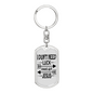 I Have Got Jesus Keychain Stainless Steel or 18k Gold Dog Tag Keyring-Express Your Love Gifts
