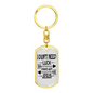 I Have Got Jesus Keychain Stainless Steel or 18k Gold Dog Tag Keyring-Express Your Love Gifts