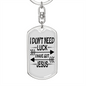 I Have Got Jesus Keychain Stainless Steel or 18k Gold Dog Tag Keyring-Express Your Love Gifts