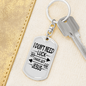 I Have Got Jesus Keychain Stainless Steel or 18k Gold Dog Tag Keyring-Express Your Love Gifts