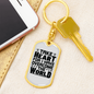I Have Overcome The World Christian Keychain Stainless Steel or 18k Gold Dog Tag Keyring-Express Your Love Gifts
