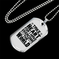 I Have Overcome The World Necklace Stainless Steel or 18k Gold Dog Tag 24" Chain-Express Your Love Gifts