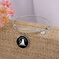 I Have Pictures Cat Bracelet Stainless Steel or 18k Gold Circle Bangle-Express Your Love Gifts