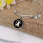 I Have Pictures Cat Bracelet Stainless Steel or 18k Gold Circle Bangle-Express Your Love Gifts