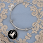 I Have Pictures Cat Bracelet Stainless Steel or 18k Gold Circle Bangle-Express Your Love Gifts